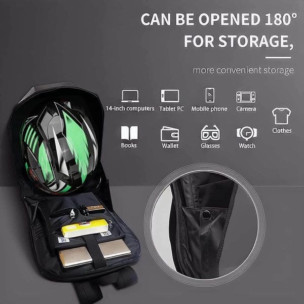 Crelander LED Knight Motorcycle Riding Backpack