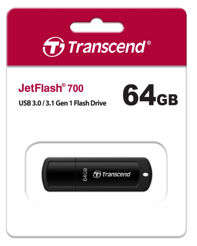 TRANSCEND JETFLASH 700 64GB USB 3.1 PENDRIVE