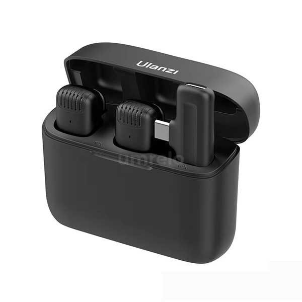 Ulanzi J12 Dual Wireless Microphone With Charging Case For Type-C and 3.5mm