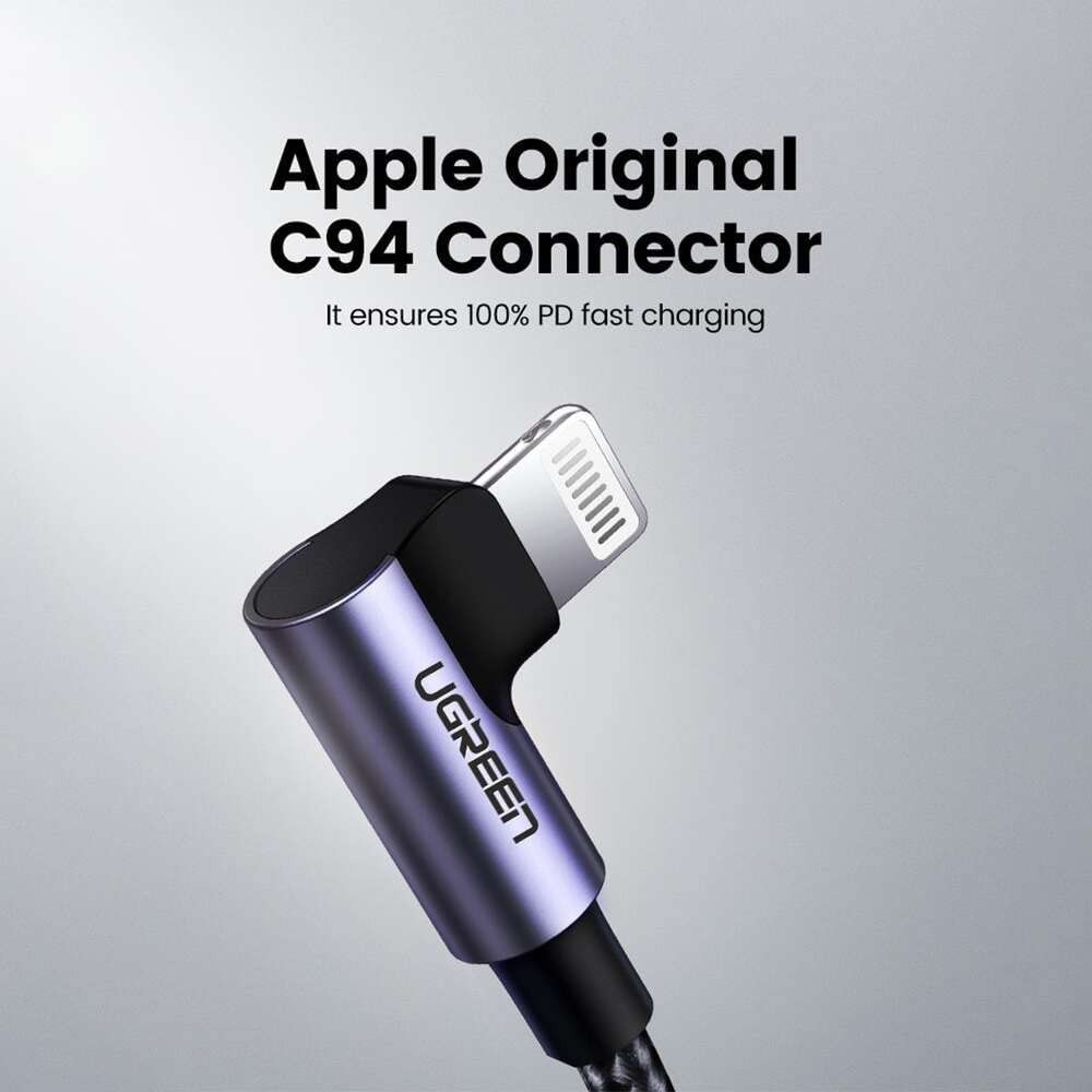 UGREEN Lightning Cable 90° Angle Fast Charging